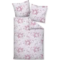 Janine Design Edelflanell-Bettwäsche-Garnitur Chinchilla S 78068 Farbe rosenholz Größe 155x200+80x80