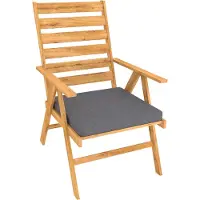 Pokar Bankauflage Bankkissen mit Abnehmbarem Bezug , Farbe:Anthrazit, Größe:40x40