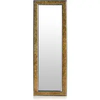 Casa Chic Wandspiegel - Gold - Groß - 130x45 cm - Mosaikspiegel - Badspiegel