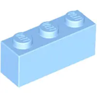 LEGO 50 Stück 3622 Stein Brick 1x3 Part Basic Steine 50 Helles Hellblau