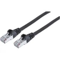 Intellinet Premium Netzwerkkabel, Cat6, S/FTP, 100% Kupfer, Cat6-, LS0H, RJ45-Stecker/RJ45-Stecker, 20,0 m, schwarz, 20 m, Cat6, S/FTP (S-STP), RJ-45, RJ-45, Schwarz