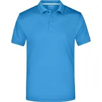 James & nicholson Men's Polo High Performance Funktionspolo azur, Gr. M
