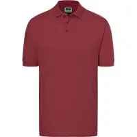 James & nicholson Hochwertiges Polohemd mit Armbündchen wine, Gr. XXL