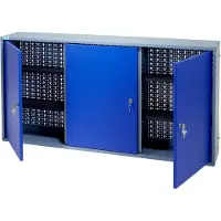Kupper Hängeschrank 70097 ultramarinblau, 3 Türen, 4 Fachböden, 120x60x20 cm