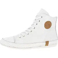 Andrea conti Damen Stiefelette High Top Sneaker lässig mit Highlights 0025902, Größe:37 EU, Farbe:Weiß