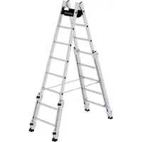 MUNK Günzburger Steigtechnik Sprossen-Stehleiter treppengängig 2x8 Sprossen