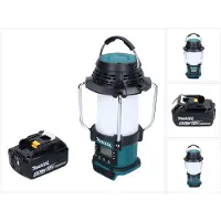 Makita DMR 055 G1 Akku Radio 18 V FM mit Laterne 360° Taschenlampe + 1x Akku 6,0 Ah - ohne Ladegerät