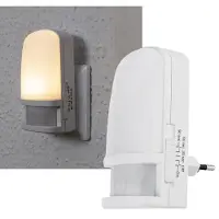 Chilitec LED Nachtlicht mit Bewegungsmelder 230V Licht Warmweiß On/Off/Auto