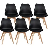 CLP 6er Set Esszimmerstuhl Ramsey schwarz