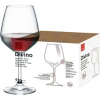 Bormioli Rocco Rocco 6er Pack Kelche Divino Large Tafelgläser für Rotwein 530ml