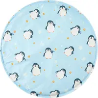 CANDeal Kühlmatte für Hunde, strapazierfähige Kühlmatte für Haustiere, Ungiftiges Gel, Selbstkühlende Kissen, ideal für Hunde Katzen im heißen Sommer (50x50cm,Pinguin)
