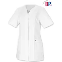 Bp Damen Kasack regular fit, 1/2 Arm, V-Ausschnitt, weiß, 46n, Länge 80 cm