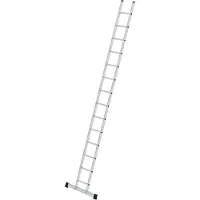 Proregal Sprossen-Anlegeleiter 350 mm breit mit Standard-Traverse 14 Sprossen