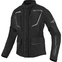 Bogotto Azury 2in1 Wasserdichte Damen Schwarz Motorrad Textiljacke Größe XS