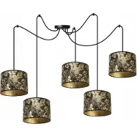Light11 HOME Spinnen Pendelleuchte Gold – Moderne Hängelampe mit Lampenschirm Deckenleuchte Design