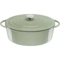 Tefal Lov Gusseisen Ovaler Bräter 34cm hellgrün E25806