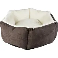 Laroy Duvo+ Hundekorb hexa Velvet Concrete grau/weiß, Größe: L