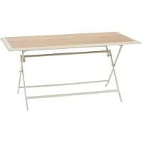 Hespéride Gartentisch 6-sitzer azua klappbar beige 150x80cm -