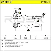 RIDEX Spurstangenkopf Spurstange für BMW 3 Limousine (E36) Außen Links Vorne 914T0050