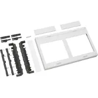 Hager UE22E4B. Produktfarbe: Schwarz, Weiß, Material: Kunststoff, Anzahl enthaltener Produkte: 1 Stück(e). Breite: 500