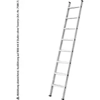 Iller-Leiter Iller Stufen-Anlegeleiter Alu Ergo Plus mit Traverse und 16 Stufen 5,45m AH
