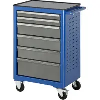 RAU Rollwerkbank Metall-Top mit 6 Schubladen