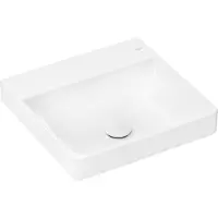 Hansgrohe Aufsatz-Handwaschbecken Xelu Q o Hahnloch ohne Überlauf 500x480mm weiß weiß