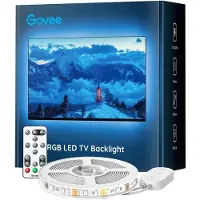 Govee RGB Bluetooth LED Backlight For TVs 46-60 Inches, Intelligenter Leuchtstreifen, Bluetooth, Weiß, LED, Kunststoff, Multi