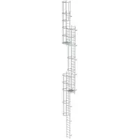 MUNK Günzburger Steigtechnik MUNK ortsfeste Steigleitern Aluminium eloxiert, 14,00m SH PG2