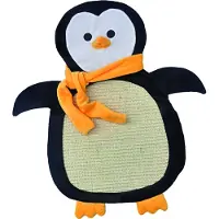 Aumuller Kratzbrett für Katzen aus Sisal - Schmuse-Pinguin mit Katzenminze