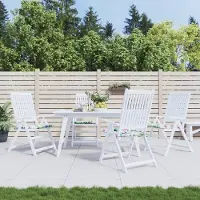 vidaXL "2026 Promotion" Gartenstuhl-Kissen 4 Stk. - Hohe Qualität - Mehrfarbig 40x40x4 cm Stoff - Gartenmöbelauflagen CC21934
