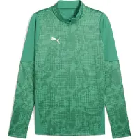 Puma teamCUP Training 1/4 Zip Top Herren grün silber Gr 3XL