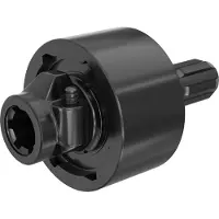 Wiltec Zapfwellen Freilaufkupplung 201mm, 1 3/8" AG u. IG PTO-Shaft Vielkeilwelle mit 6 Zähnen, max. 2400Nm
