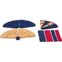 Kings Dart Dart-Segmente-Set "Cabinett Profi", Blau-Beige