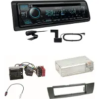 Kenwood KDC-BT560DAB Bluetooth Digitalradio Einbauset für BMW E90 E91 E92 E93