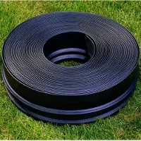 Markenlos Flexible Gartenrandbegrenzung 20 m - Schwarz - Polyethylen
