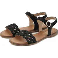 LASCANA Sandale "Sommerschuh" Sandalette, Sommerschuh aus Leder mit Cut-Outs und weicher Innensohle