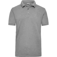 James & nicholson Strapazierfähiges klassisches Poloshirt grey-heather, Gr. 6XL