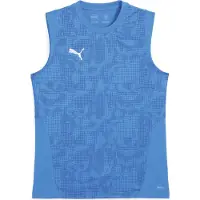 Puma teamCUP ärmelloses Trainingstrikot Herren blau silber Gr 3XL