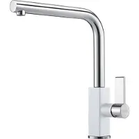 Franke 115.0392.340, Standard, Chrom, Weiß, Metall, Hebelgriffe, Einzelbild, Typ L
