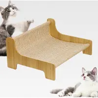 Markenlos Katzenkratzer -Karton -Lounge -Bett, Couch geformtes Kratzer, natürlicher Sisal -Kratzerpfosten für Innenräume im Freien Katzenkratzer Lounge, Möbelschutz