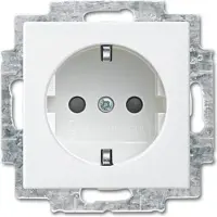 Busch-Jaeger Schuko Steckdosen-Einsatz mit Schraubanschluss Busch-balance SI 2CKA002013A5483 23 EUCB-914