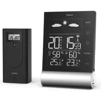 Hama Wetterstation Black Line, schwarz