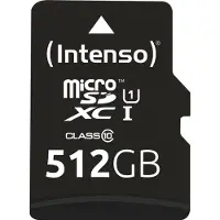 Intenso 512 GB microSDXC Speicherkarte UHS-I Premium inkl. SD-Adapter