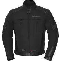Büse Novaro Schwarz Wasserdichte Leder / Textiljacke Kurz Größe 54