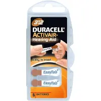 Duracell 312, Einwegbatterie, Zink-Luft, 1,4 V, 6 Stück(e)