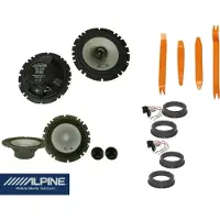 DSX Alpine für VW Golf 6 Bj 08-13 Lautsprecher Tür Vorn Hinten 500 W Ausbaubügel