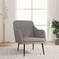 vidaXL Möbel Sessel Taupe 63x76x80 cm Stoff - Fernseh- & Relaxsessel 351479