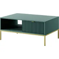 Masseno Couchtisch STELLARE 104 cm Kaffetisch für Wohnzimmer Sofatisch Wohnzimmertisch Hellgrün