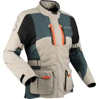 Bering Siberia wasserdichte Damen Motorrad Textiljacke, beige, 38